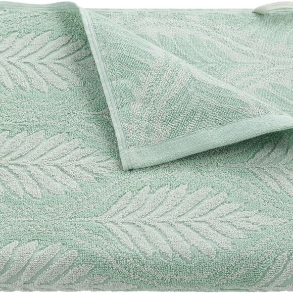 Restore Fern Ogee Bath Towel - 30"x56" Sage - Soft, Quick Dry Luxury - Picture 1 of 7